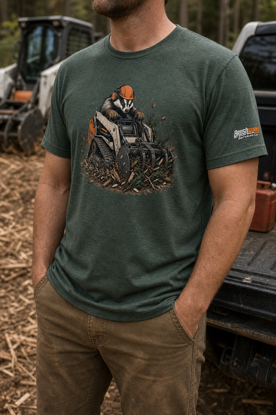 Brushworks Mini Skid Badger Tee
