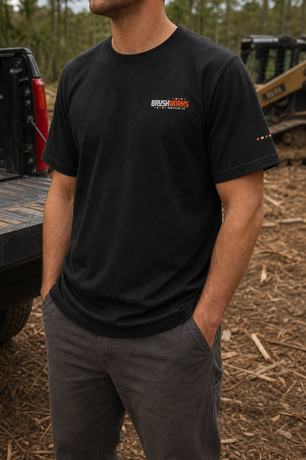 BUBO_REF_APPROVED_2026-05-27 | brushworks-basic-embroidered-with-hashmark-sleeve | Brushworks Hashmark Sleeve Tee