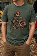 BUBO_REF_APPROVED_2026-05-27 | brushworks-beaver-stump-grinder-unisex-t-shirt | Brushworks Stump Grinder Beaver Tee