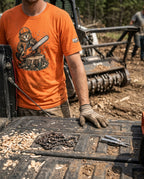BUBO_WORN_LIFESTYLE_2026-06-05 | brushworks-operator-series-beaver-orange | Brushworks Operator Series Tee — Beaver Orange