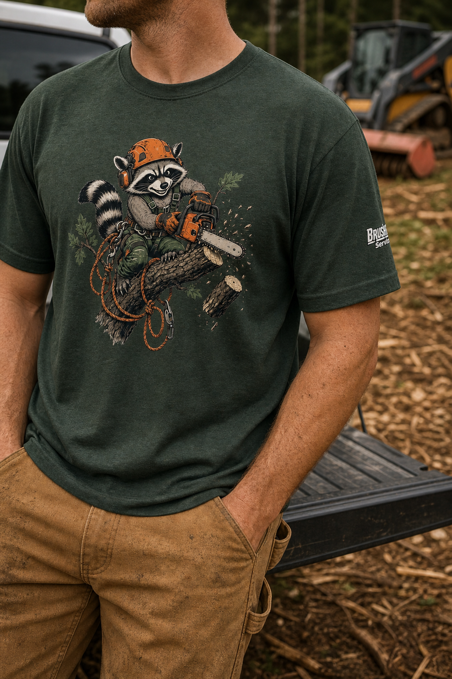 Brushworks Raccoon - Unisex t-shirt