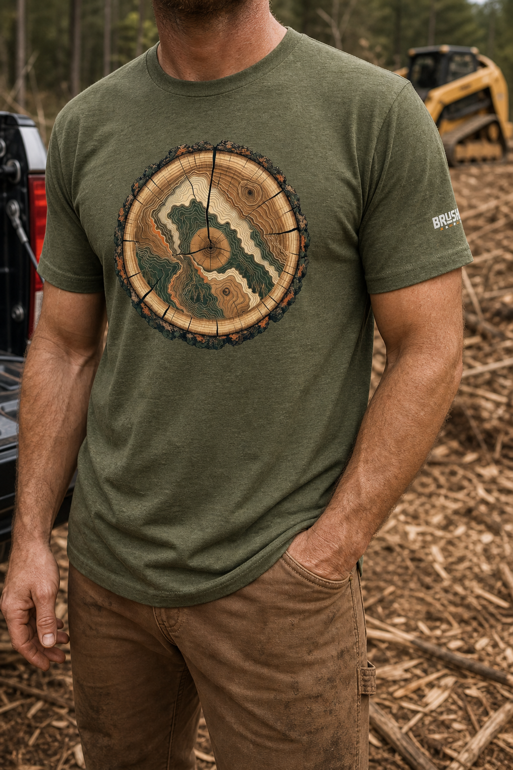 BUBO_REF_APPROVED_2026-05-27 | brushworks-topography-log-unisex-t-shirt | brushworks topography log unisex t shirt