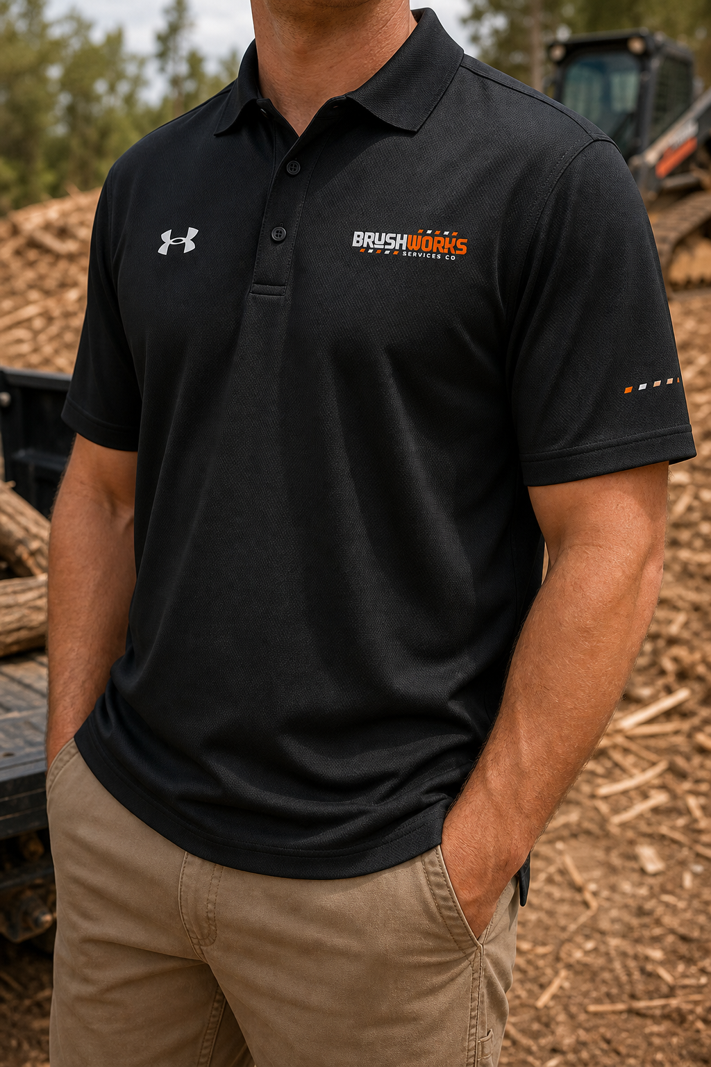 BUBO_REF_APPROVED_2026-05-27 | brushworks-under-armour®-mens-polo | Brushworks Field Polo — Black